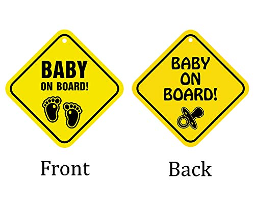 Image of Billy Bum Baby On Board Background Baby Journey Windows Sticker (Foot Print)