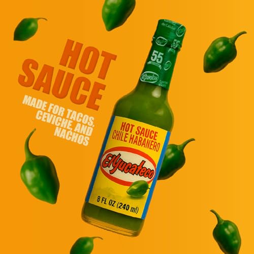 EL YUCATECO Green Hot Sauce, Bold flavor with real Green Sauce Chile Habanero, authentic Mexican salsa, perfect for tacos and marinades, Super spicy condiment, 2-Pack | 8 fl oz - Thumbnail 5