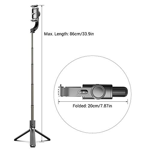 KKmoon Estabilizador 3 em 1 Gimbal, 5 seções com obturador remoto