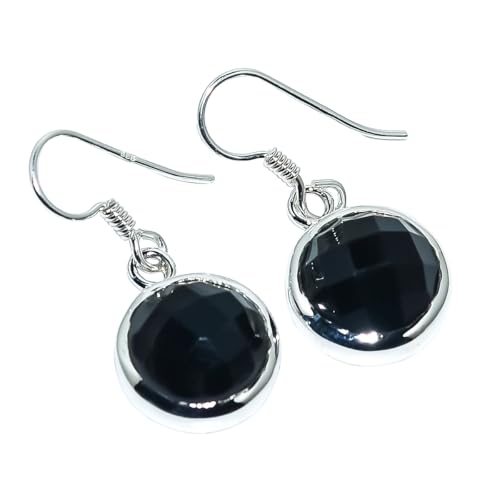 Black Onyx Natural Gemstone Earring Handmade Earring 92.5 Sterling Silver Earring Women For Gift For Earrings