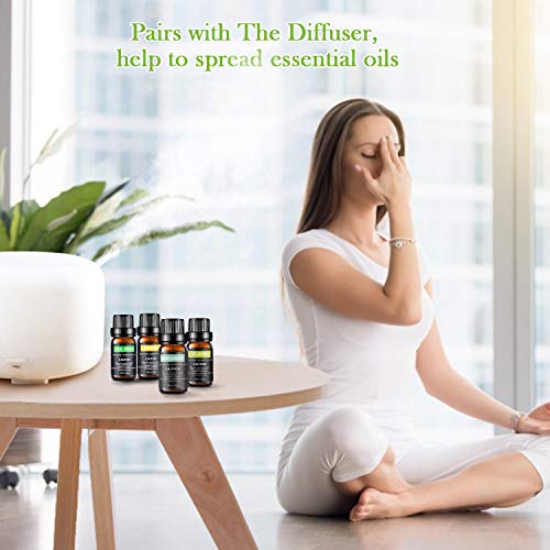 Essentiële oliën-set, Aiemok 12 x 10 ml aromatherapie-oliën Geschenkset voor diffuser en huid- en haarverzorging, 100… - Image 6