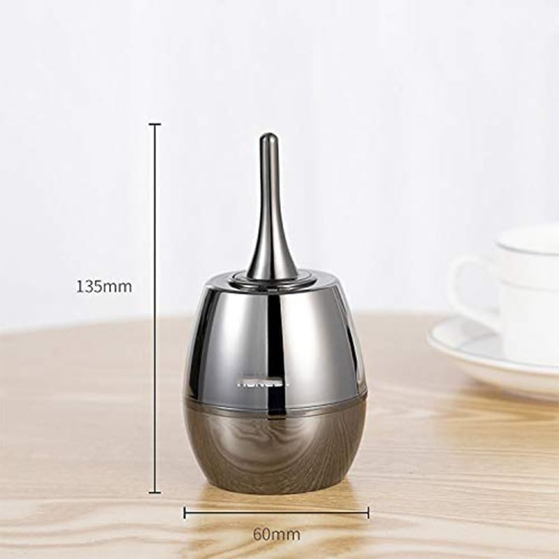 Desktop Kerosene Soft Flame Match Lighter, Oil-Electric 2 in 1, Kerosene Refillable, for Father, Husband(Black)