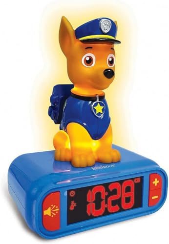 LEXiBOOK Paw Patrol Chase Night Light Clock