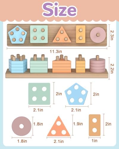 Montessori Toys for 1 2 3 Year Old Boy Girl, Toddler Learning Toys Gifts — view 5