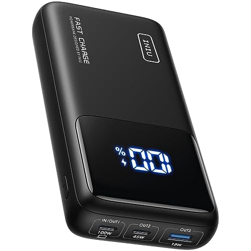INIU 25000mAh 100W USB-C Power Bank 3Output PD/QC Fast Charg