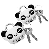 Construction robuste : fabriqués en métal durable, ces cadenas offrent une sécurité fiable pour vos objets de valeur, cadenas pour agenda, cadenas panda pour valise