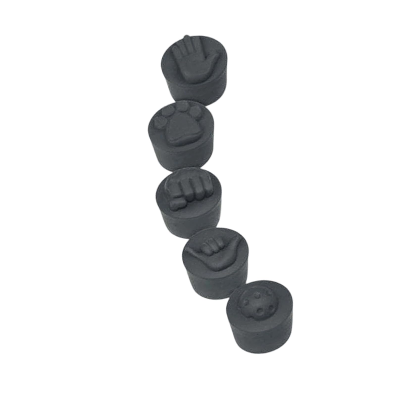 Kaeltsyn B Paddle Grip End Stoppers 5 Piece Silicone Caps, Handle Tail Covers For Sports Practice And Recreational Play Gear Silicone Cap Sports Practice Team Tap