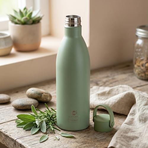 Image of Clay Craft Meko Double Wall|18 Hours Hot and 24 Hours Cold Water Bottle Vacuum Insulated Flask Bottle|680ml, Steel Bottles for Travelling|BPA-Free|Leak Proof|BIS Certified|1Year Limited Warranty