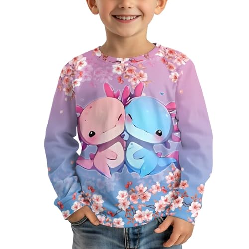 Image of Long Sleeve Shirts for Girls Winter Tops 3-16t Cartoon T Shirts for Fall Clothes