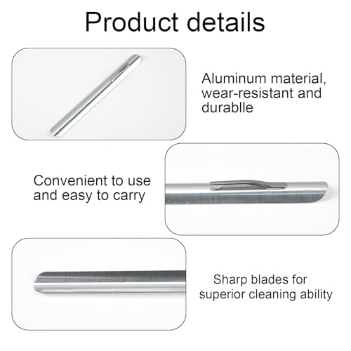 DHWEKU Gebogener Krümelfänger aus Edelstahl für den Tisch, Edelstahl Tischkrümelentferner für Esstische, praktisch und elegant - Kompakter Helfer zum schnellen Entfernen von Krümeln - 2 Stück