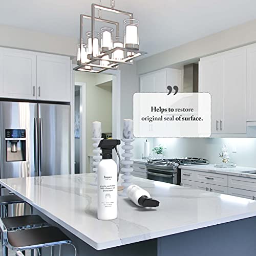 Bayes Granite And Stone Daily Cleaner And Protectant - Cleans, Shines, And Protects - For Granite, Quartz, Marble, Tile, And Natural Stone Surfaces - 16 Oz, 6 Pack #TOP5