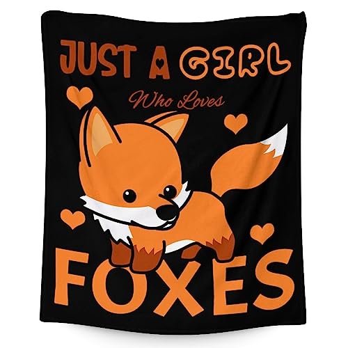 Fox Blanket for Girls - Soft, Fuzzy & Cozy - 40