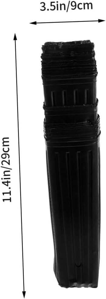 50pcs Thickened Black Plant Nursery Bags 9x29cm Fruit Nursing Pouches for Citrus Seedlings Garden Grow Bags for Outdoor Planting