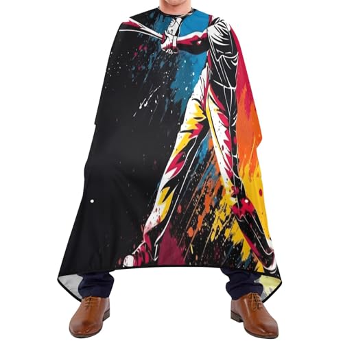 MAOBLYR Baseball Hair Cutting Cape with Snap Closure