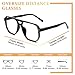 JO Progressive Multifocus Reading Glasses Men Women Oversize XL - No Line Progressive Reader Half-Rim for Mid-Near (Black/Tortoise, 1.25, x)