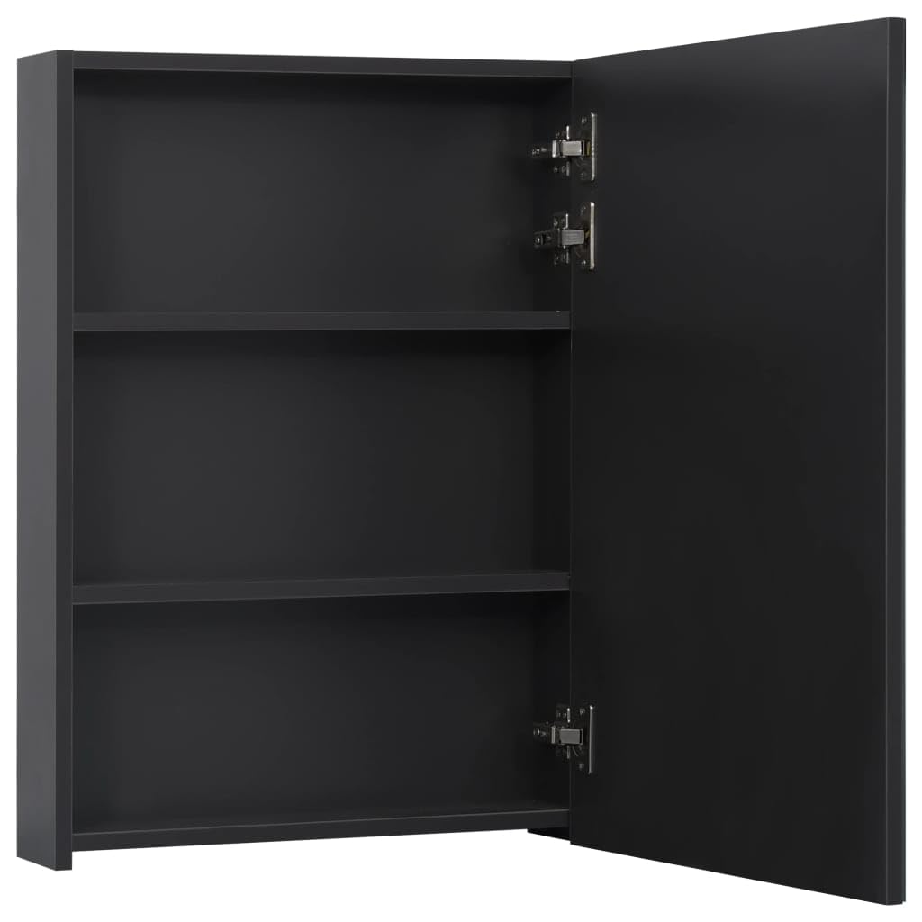 Generic Szafka łazienkowa z Lustrem LED, Szafka Pod toaletkę z Paskami świetlnymi LED, Złącze USB, Długotrwałe Użytkowanie, Podwójne Energooszczędne światło, 3 Półki na Przybory