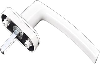 Window Handles Aluminum Alloy Window Handles with Locks Universal Door Handle Key Locking for Double Glazing White Door Turning Window Handle