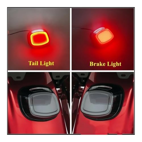 Feu arrière de frein à LED moto finition soignée pour Electra Glide et Touring