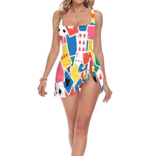 Maillot de bain 1 pièce femme couverture complète dessin animé rigolo