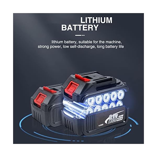 ZHANGTAOLF Schnurlose Kettensäge 40 V 14-Zoll-bürstenlosen Batterieketten 2X 4.0ah Schnurloses Kettensäge mit Batterie… – Bild 4