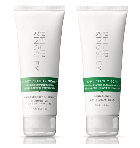Image of Philip Kingsley | Flaky Itchy Scalp Shampoo & Conditioner Bundle | 2 x 75ml