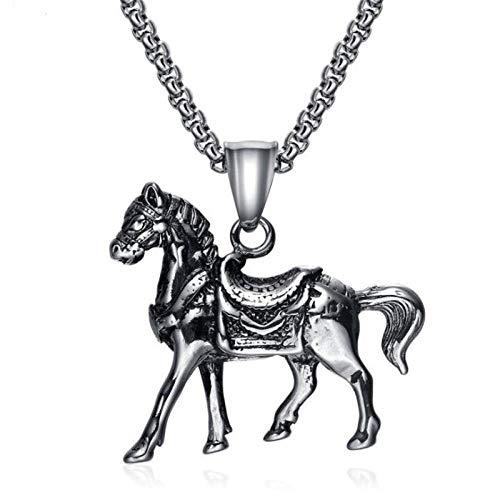 Preisvergleich Produktbild FHIKLW Herren Halskette Fuma Anhänger Halskette Persönlichkeit Herrenschmuck Herren- Und Damenmode Punk Accessoires