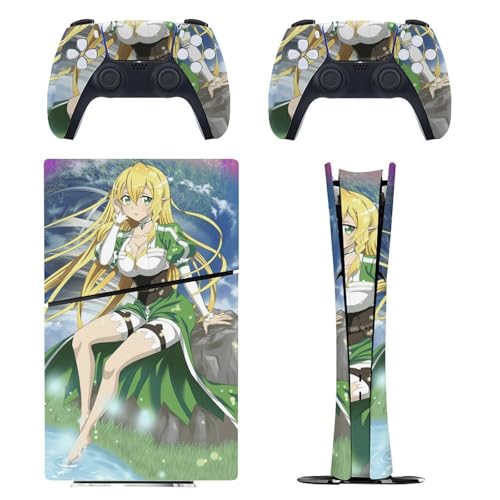 PS5 Slim �p �X�L���V�[�� �����L�����N�^�[�� �˃��J���t �\�[�h�A�[�g�E�I�����C�� 2 �{�̂ƃQ�[���R���g���[���[�ɑΉ�����X�e�b�J�[ �y�����݌v �f�W�^���E�G�f�B�V������p�z ���^�X�L�� �{�̕ی� �X���� �A�N�Z�T���[ �w��/��/����/�ق���