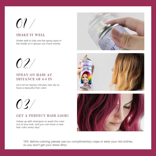 Spray para cabello temporal color rosa 120 ml miniatura 4