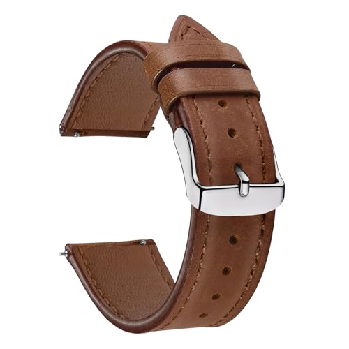 CeiBand 22mm 20mm Leather Strap, Soft and Comfortable Real Leather Bracelet