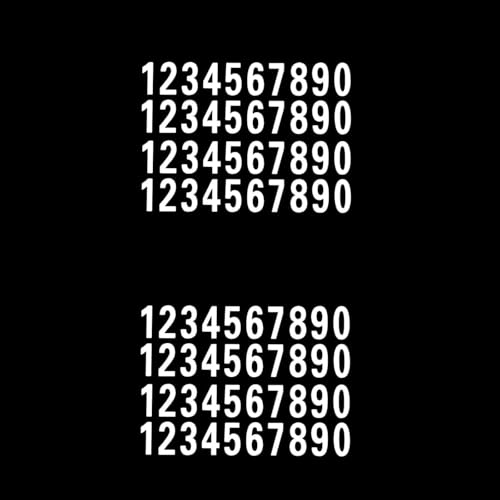 80Pcs 1inch Reflective Mailbox Number Sticker Decal Adhesive Reflective Address Numbers Number 0-9 for Window, Signs, Door, Cars, Mailbox Accessories and Hardware, Mailbox Numbers