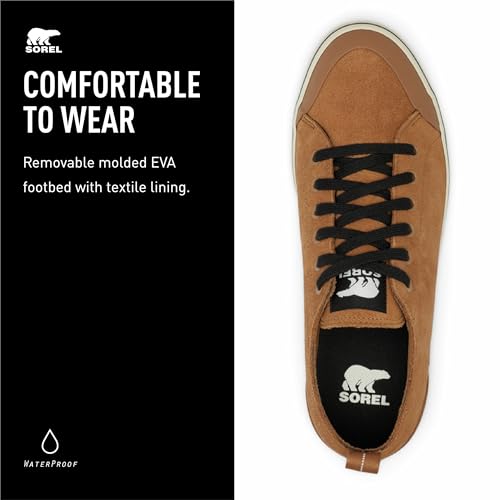 Sorel Metro ll Herren-Sneaker, wasserdicht, niedrig, Elch, Kreide, 40 EU