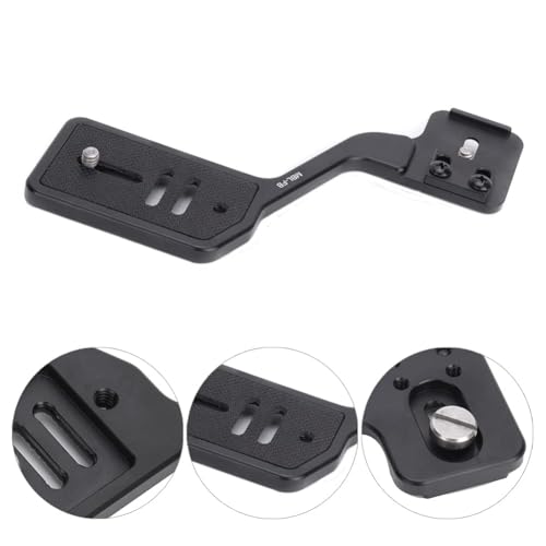 Agatige Flash Bracket, Aluminium Alloy Flash Stand Mount Camera Flashlight Tripod Bracket with Dual 1/4in Screw for DSLR Stand Shooting, Microphones and Other Camera Accessories - Thumbnail 6