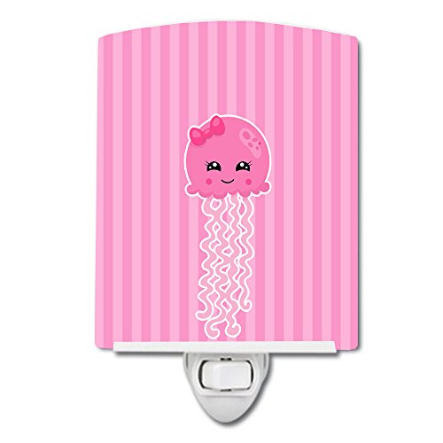 Lámpara de Mesa de Noche Cerámica Náutica Rosa Med 6x4x3 miniatura 1