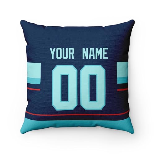 Image of ANTKING Seattle Throw Pillow Personalized Custom Any Name and Number for Men Women Boy Gifts