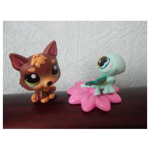 DUO PETSHOP Chien Cacao & Libellule Bleu Turquoise Neuf hors emballage