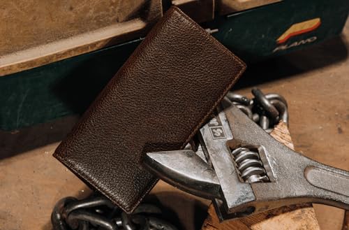 House of Jack Co. Jack Long Bifold Wallet for Men and Outdoorsmen, Full Grain Cowhide Leather Rodeo Wallet, Brown2