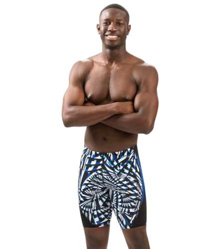 Dolfin Men's Print Color Block Jammer - Atomic Atomic Blue 32