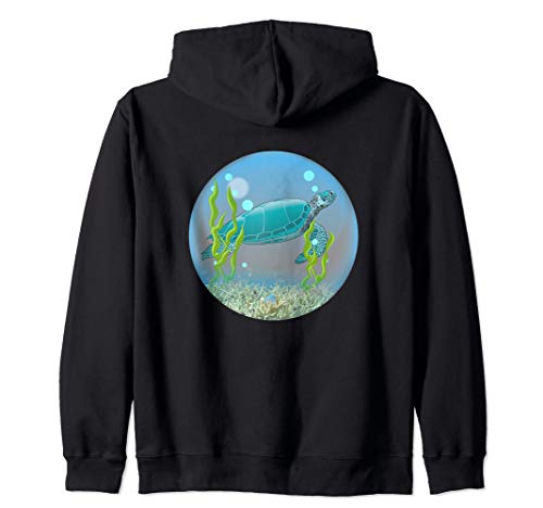 Sea Turtle Gifts, Sea Turtles Costume, Sea Turtle Eco Zip Hoodie