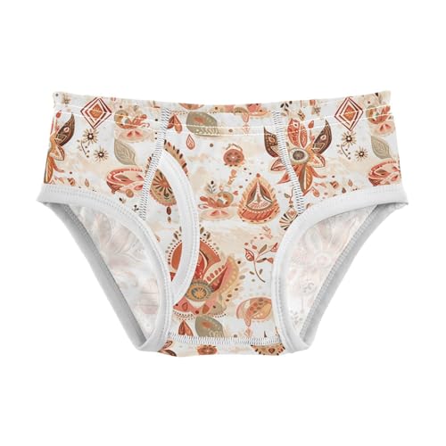 visesunny Boys Potty Training Underwear Boho Indian Style Flower Breathe Cotton Briefs Size 2T-8Y for Toddler