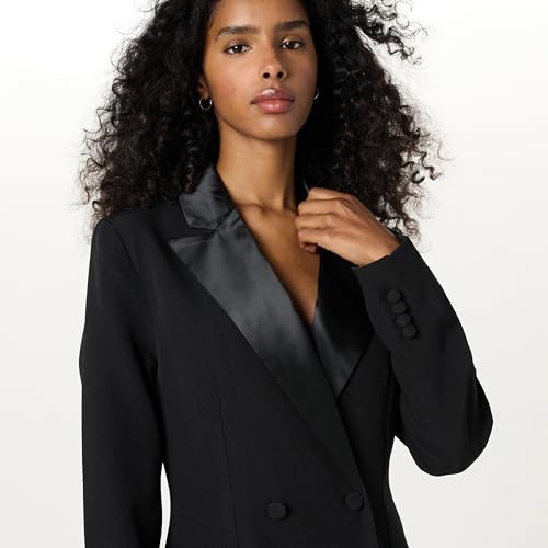 The Drop Women's Blazer Mini Dress with Satin Lapel3