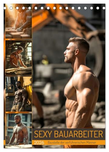 SEXY BAUARBEITER - Baustelle der verführerischen Männer (Tischkalender 2026 DIN A5 hoch), CALVENDO Monatskalender: Erotischer Männerkalender: Nackt, ... Sixpack auf der Baustelle (CALVENDO Erotik) SEXY BAUARBEITER - Baustelle der verführerischen Männer (Tischkalender 2026 DIN A5 hoch), CALVENDO Monatskalender: Erotischer Männerkalender: Nackt, ... Sixpack auf der Baustelle (CALVENDO Erotik)