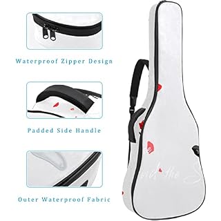 Housse de protection épaisse en éponge imperméable pour guitare acoustique, électrique, basse, guitare classique… - Les Beatles, Paul McCartney, John Lennon, RIngo Starr, George Harrison Housse de protection épaisse en éponge imperméable pour guitare acoustique, électrique, basse, guitare classique… – Image 4