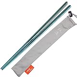 TiTo Bright Colorful Portable Titanium Chopsticks Square Chopsticks Outdoor Camping Cutlery Picnic...
