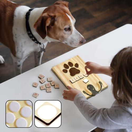 Dog Leash Holder Wall Mount, Pet Harness Hanger with Scrabble Letters, Dog Collar Organizer for Entryway, Memorial Cat Leash Holder for Wall, Pet Loss Gifts, Keepsake, Home Decor PF212-W - Image 5