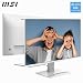 MSI PRO MP243WA E14 24-Inch FHD Computer Monitor, 1920x1080 IPS, 144Hz, 1ms, HDR Ready, Adaptive Sync, Eye Care, Built-in Speaker, HDMI 1.4b, DP 1.2a, Frameless, Tilt Adjustable, Vesa Mount, White