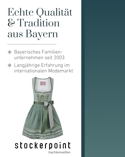 Stockerpoint Kim Damen Mini Dirndl, salbei, 42