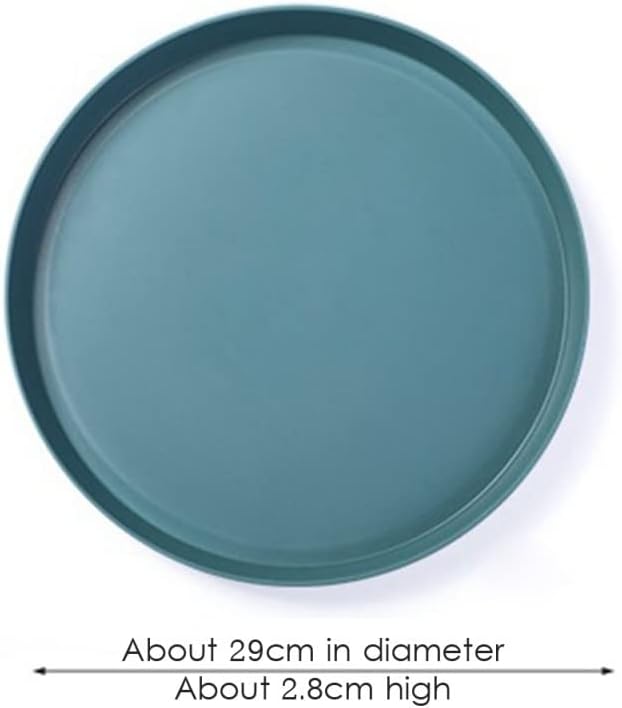 FMURY Nordic Dinner Plate Cheese Cutting Board Decorative Round Pastry Plate Serving Tray for Candy Trinket Food Fruit Sundries Decor(E) image 3