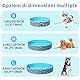 COMSLE Hundepool fur Große Kleine Hunde,80/120/ 160CM Faltbar Hunde Planschbecken, Tragbar & Eco-Friendly PVC Hunde Pool, Knochen