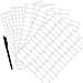 Mudder 5 Sheet White Waterproof Essential Bottle Stickers Labels Oval-shaped and Round Oils Stickers with Marker Pen