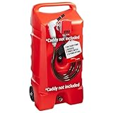 TERA PUMP Next Gen Automatic Gas Caddy Fuel Transfer Pump with Auto-Stop Sensor for Overfill protection, 2.6 GPM, 14-Gallon Gas Caddies, 3 Power Options, 9.8 ft Vinyl Hose (Caddy Not Included)